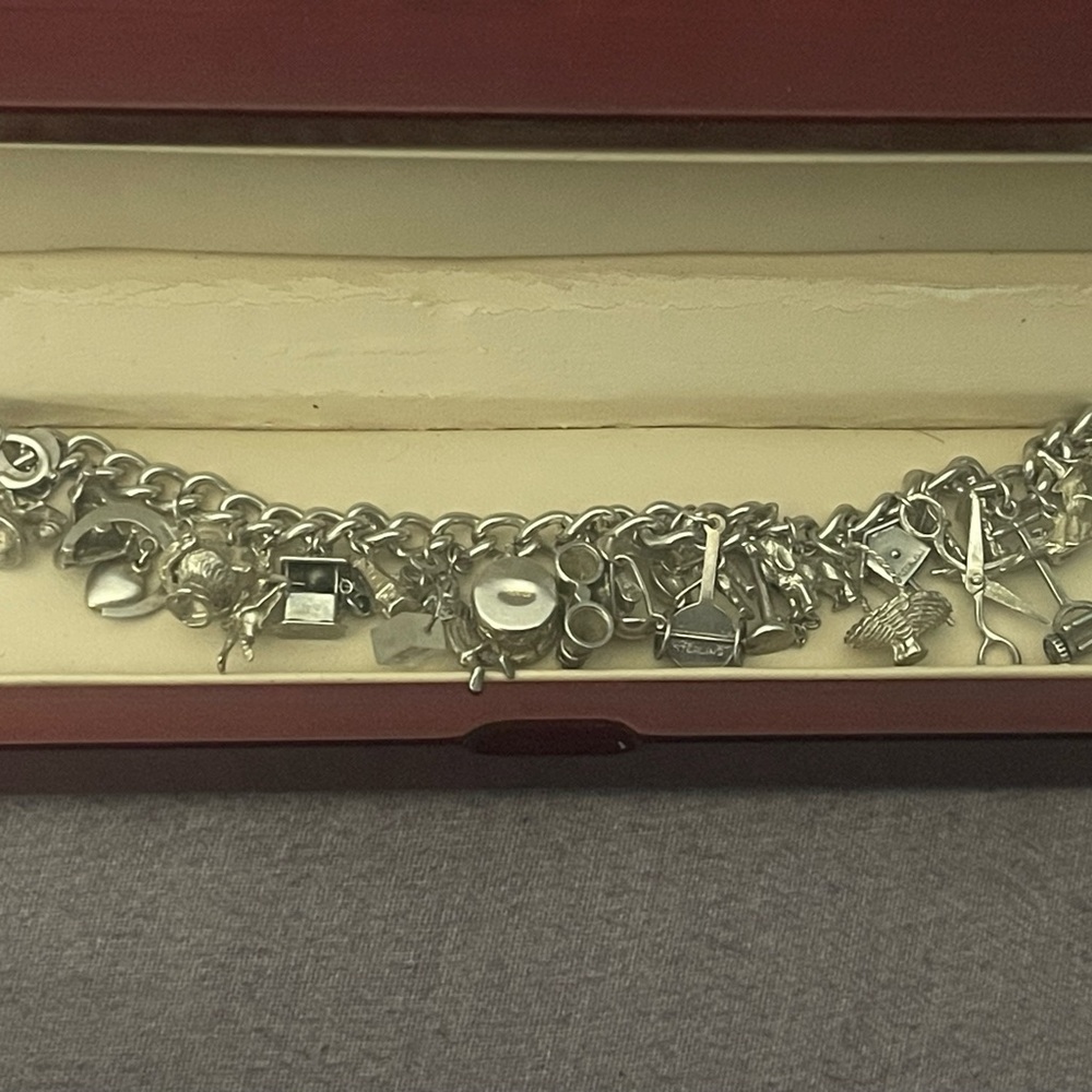 Elegant Silver Charm Bracelet